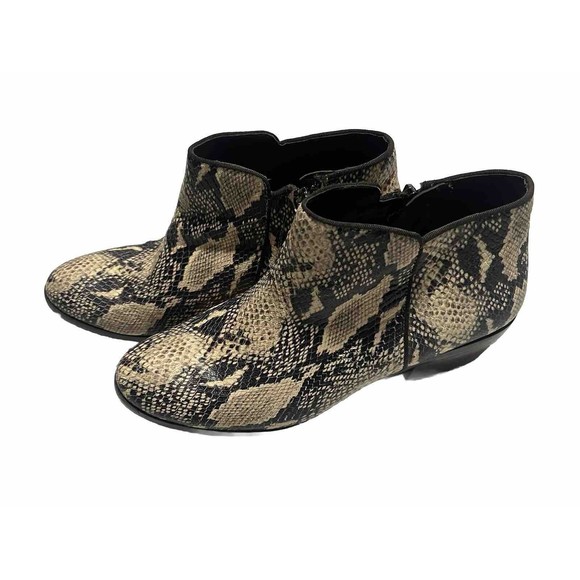 Circus by Sam Edelman Women's Pipper‎ Ankle Boots Faux Snake Skin Size 7.5 - Picture 3 of 8